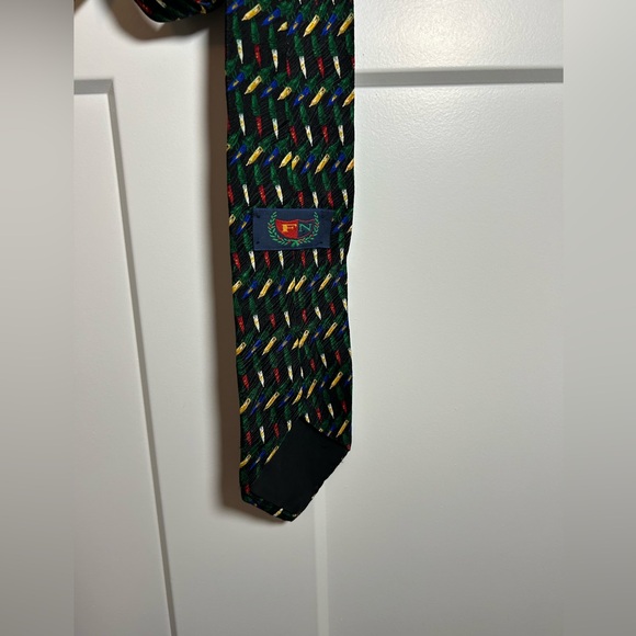 Silk Christmas lights tie, FN Brand - Picture 5 of 6
